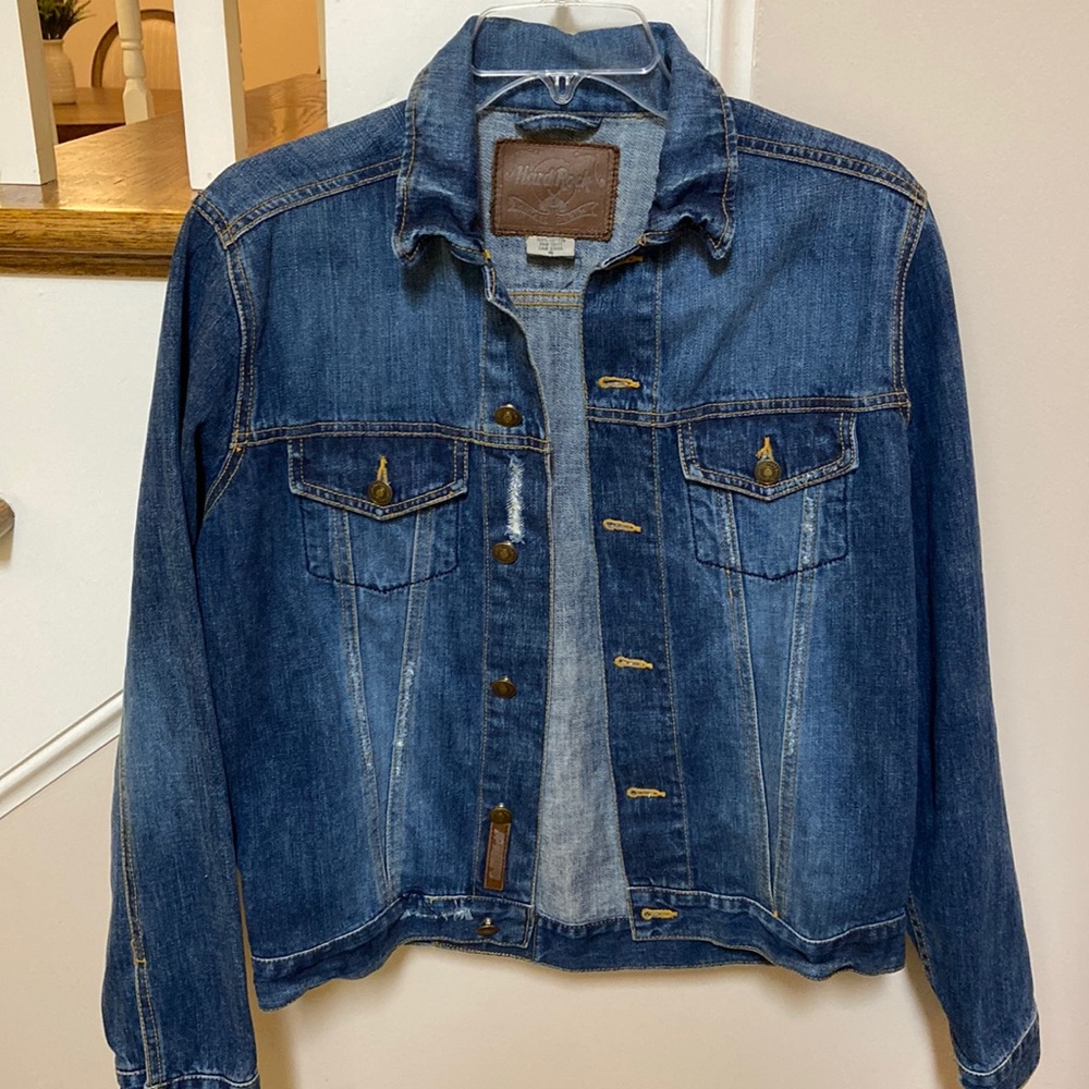 Hard Rock Cafe Nassau Bahamas vintage jean jacket